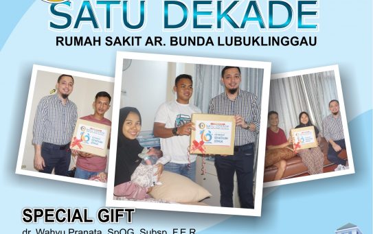 “Special Gift” kepada para ibu yang baru melahirkan di Rumah Sakit AR Bunda Lubuklinggau