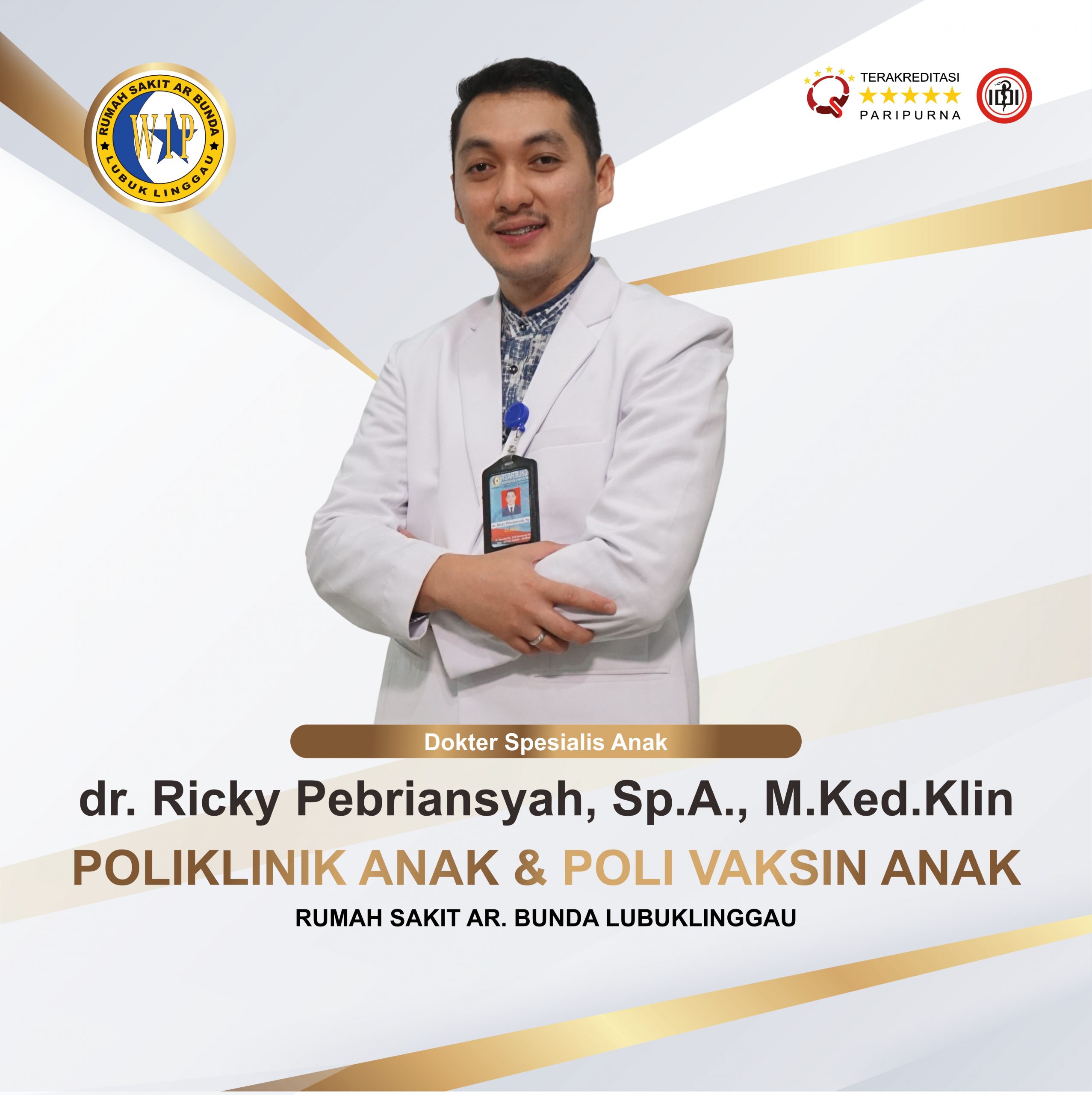dr. Ricky Pebriansyah, Sp.A., M.Ked.Klin